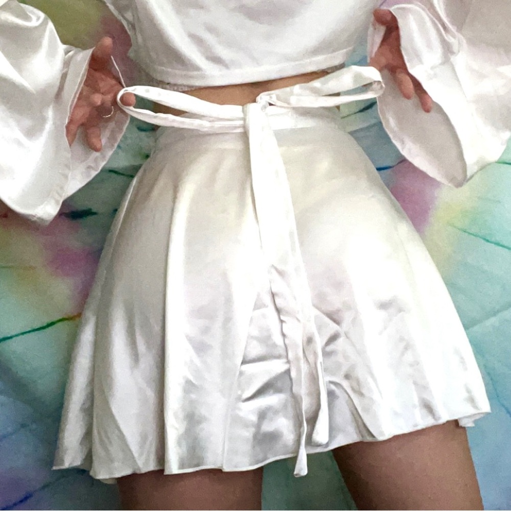 Satin Wrap Skirt 🎀